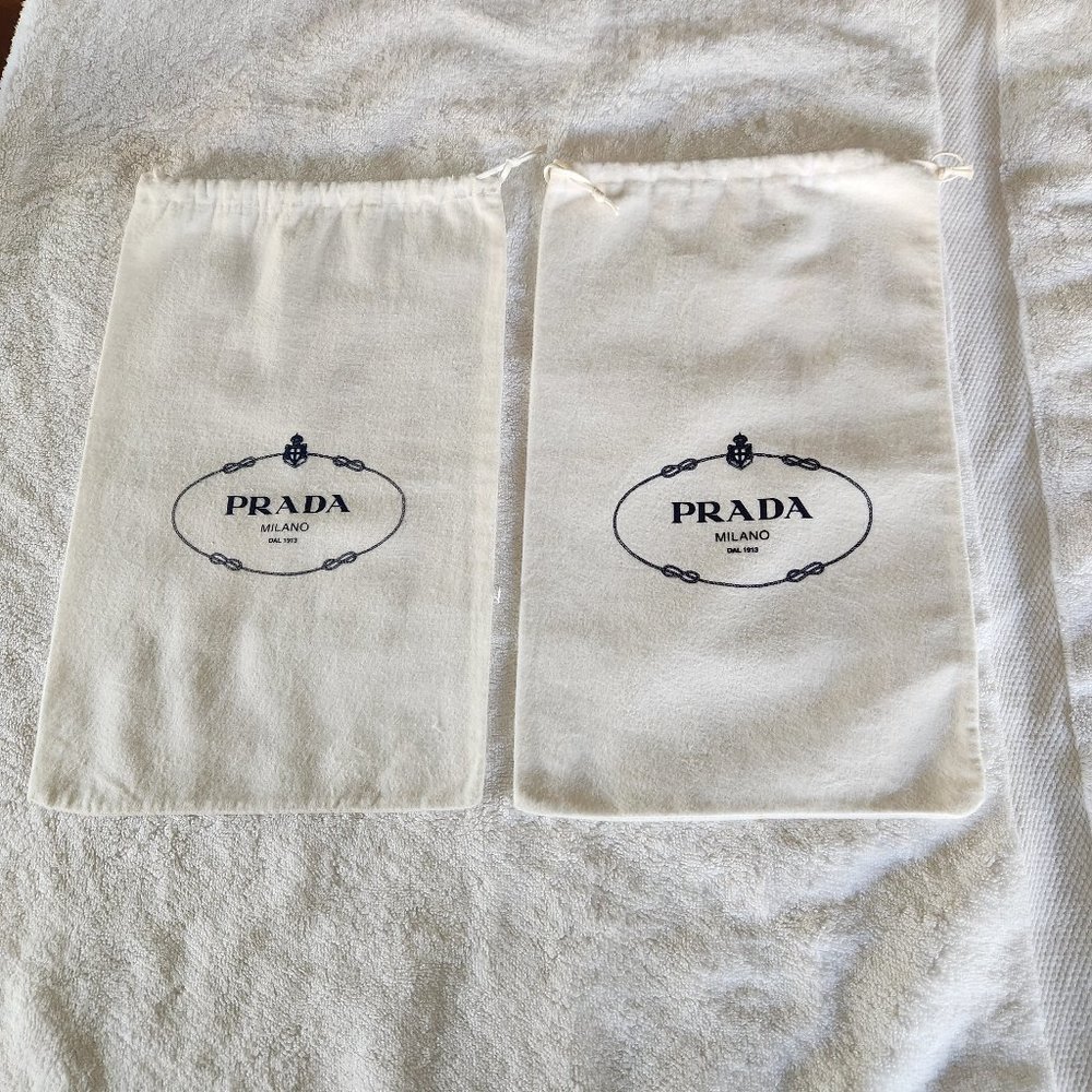 4 Prada Dust Bags for Shoes-2 Pair